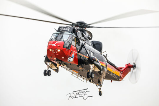Farewell tour of the last Belgian Air Force Westland Sea King Mk-48 helicopters at Koksijde air base